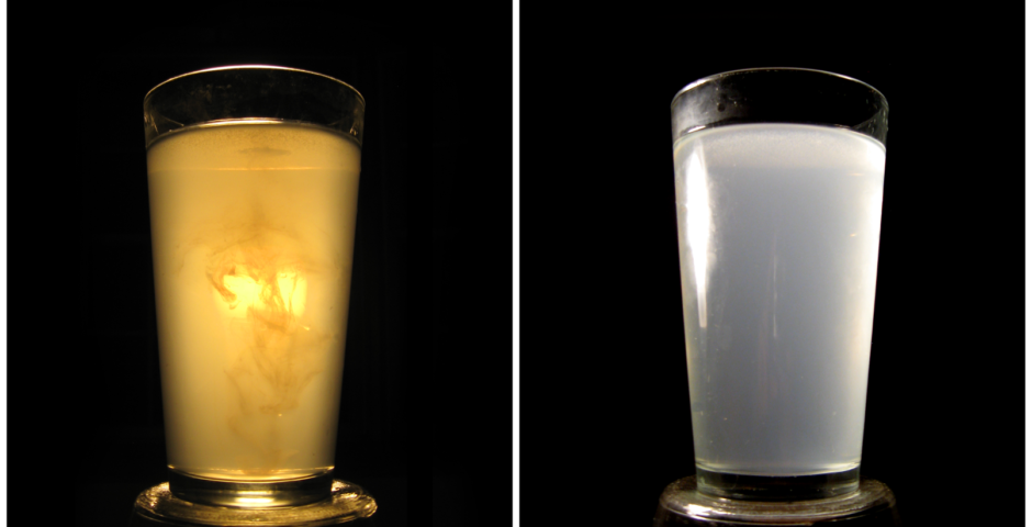 Can you make a sunset in a cup of milk?