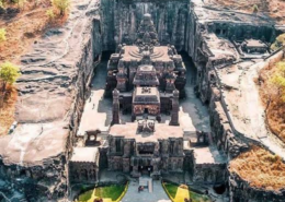 Which is the largest cave Temple In India?