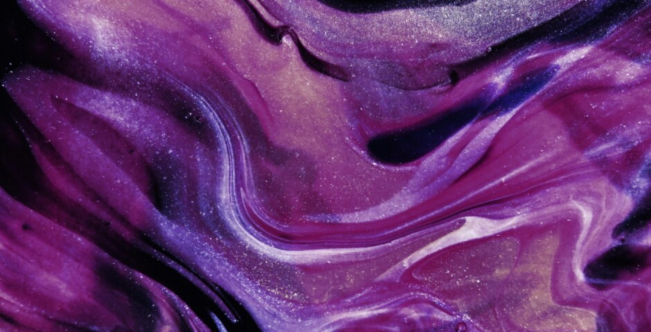 What is the rarest purple color, and what makes it so unique and sought after in the world of art and design?