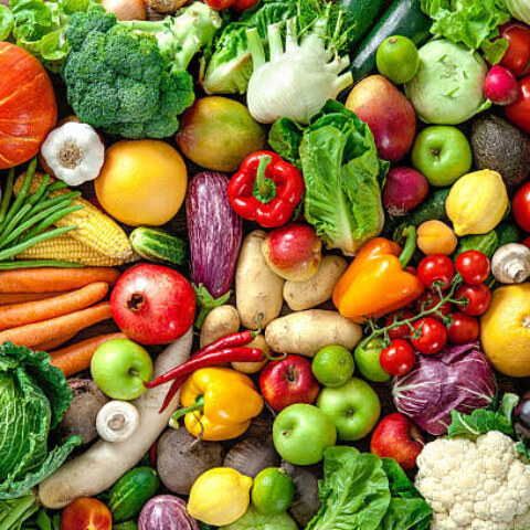 Which pigments are responsible to determine the colours of fruits and vegetables?