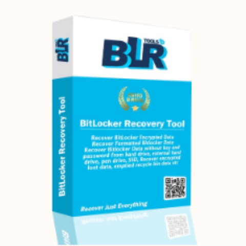 Is it possible to recover BitLocker keys using the BLR data recovery tool?
