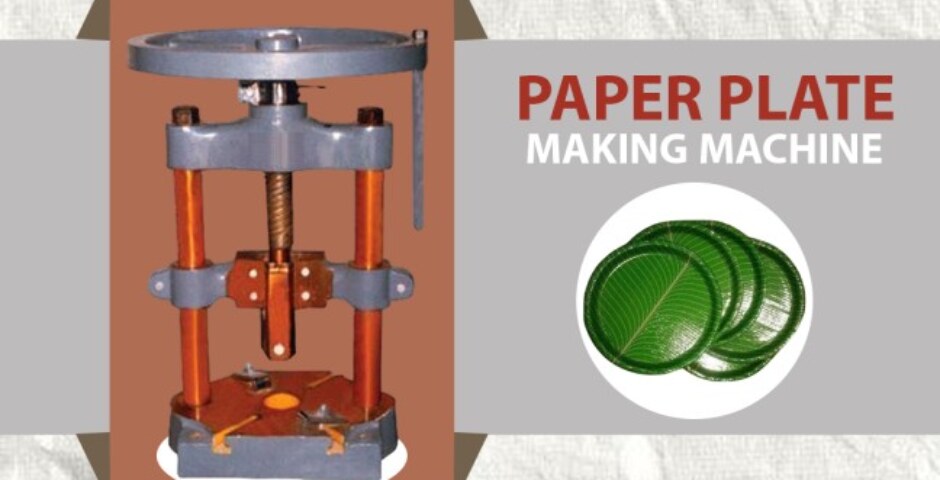 How does a paper plate making machine contribute to environmental sustainability?