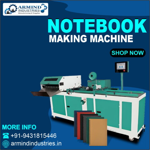 How does the Fully Automatic Notebook Making Machine compare to semi-automatic alternatives in terms of cost-effectiveness and output?