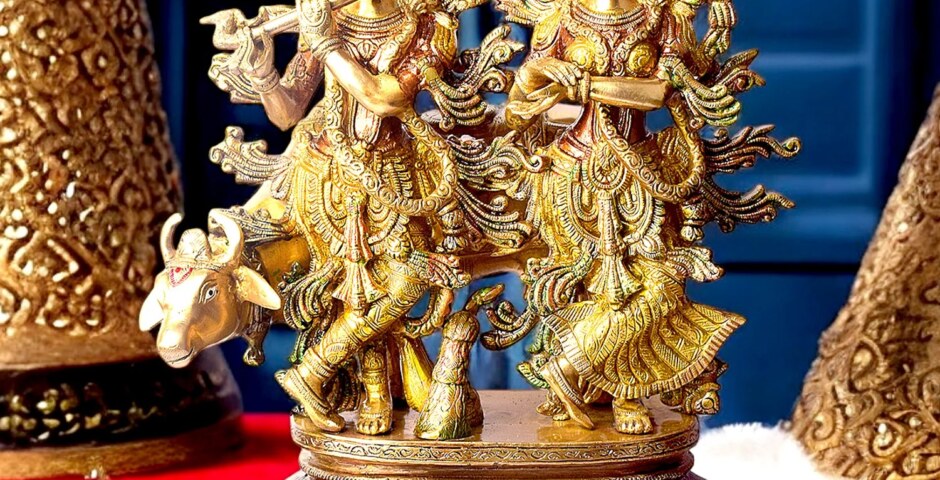 Where can I buy high-quality large brass god statues for temples and home worship?