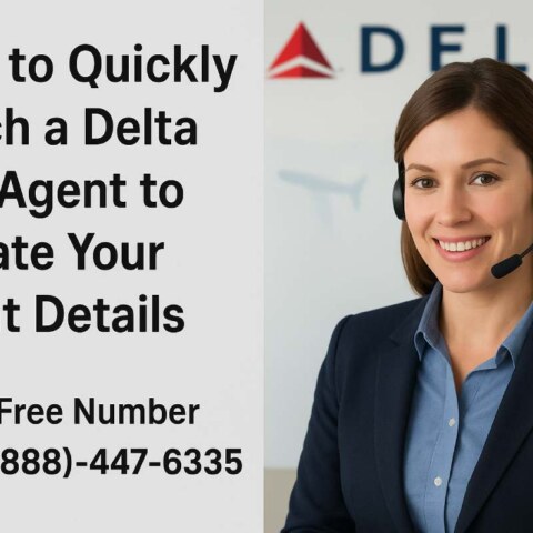 How to Quickly Reach a Delta Live Agent to Update Your Flight Details