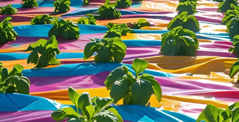 What's the difference between black plastic and fabric for weed control?