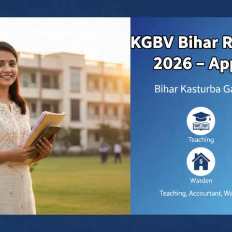 Who is eligible for Bihar Kasturba Gandhi Balika Vidyalaya (KGBV) recruitment 2026 and what posts are available?